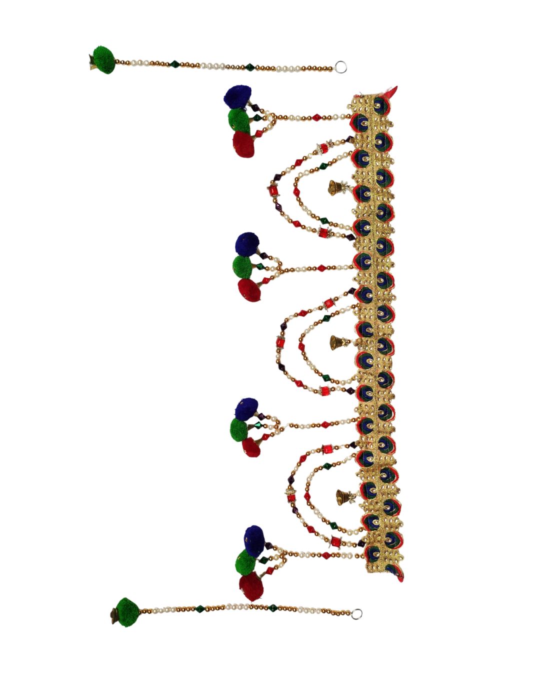 BG Remove Peacock Feather Kapda Toran and Latkan Set - Image 1