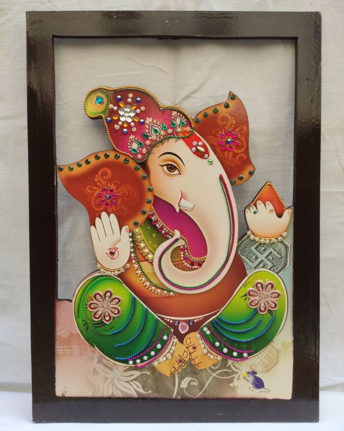 Ganeshji With Modak Frame – Tradi Home Decor
